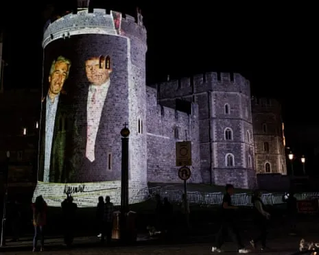 Four Individuals Apprehended After Projections of Donald Trump and Jeffrey Epstein Displayed on Windsor Castle