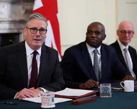 Keir Starmer Leads Cabinet Meeting As Growing Strains Following Resignation of Top Aide